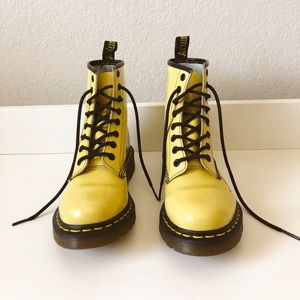 Doc Martens yellow boots